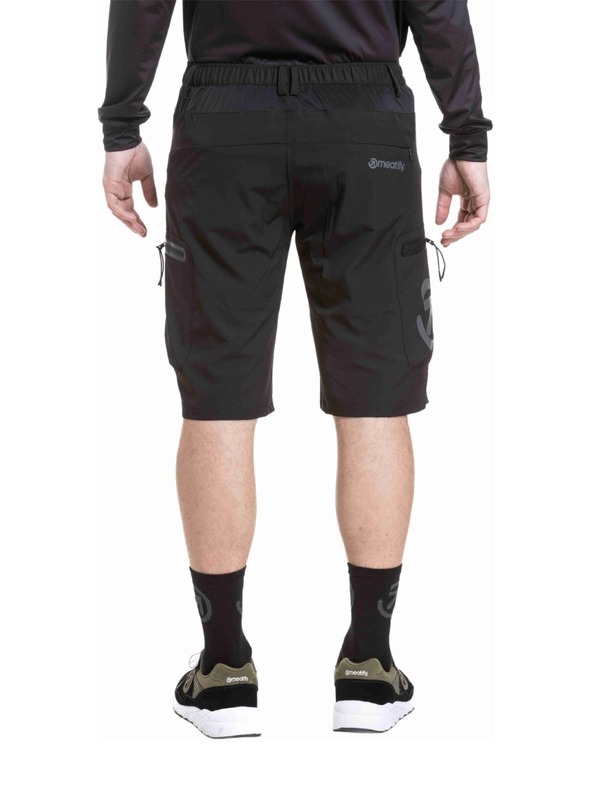 Meatfly Meatfly férfi kerékpáros rövidnadrág Duke Black / Gray