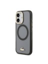 Lacoste Lacoste PC/TPU Frosted Finish Gold Logo MagSafe Hátsó Tok iPhone 17-hez Black