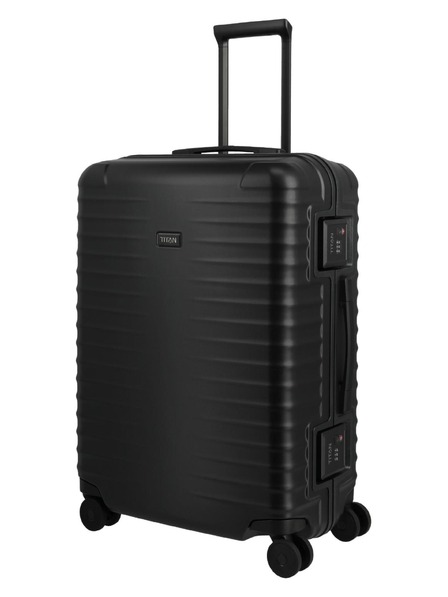 Titan Utazási bőrönd Titan Overseas M plus Nightshade black