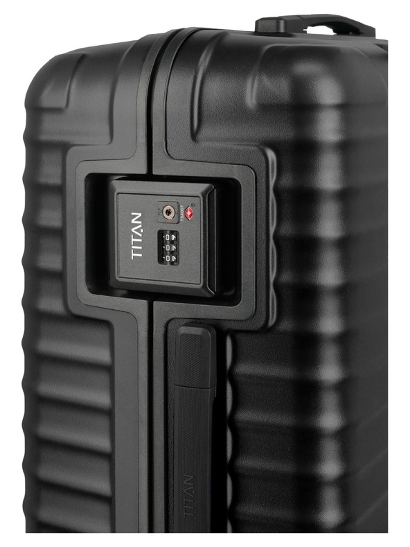 Titan Utazási bőrönd Titan Overseas M plus Nightshade black