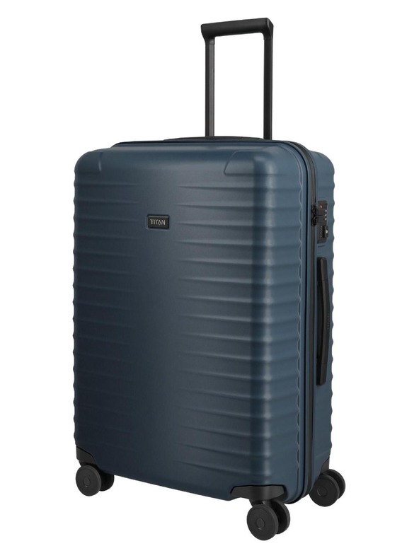 Titan Utazási bőrönd Titan Upgrade M plus Midnight blue