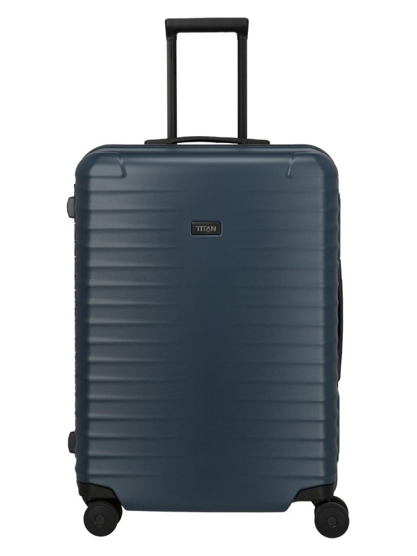Titan Utazási bőrönd Titan Overseas M plus Midnight blue