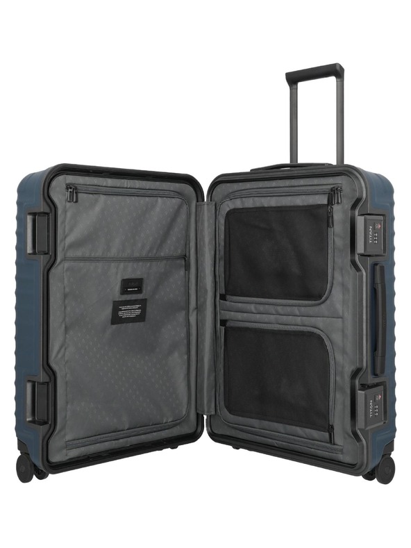 Titan Utazási bőrönd Titan Overseas M plus Midnight blue