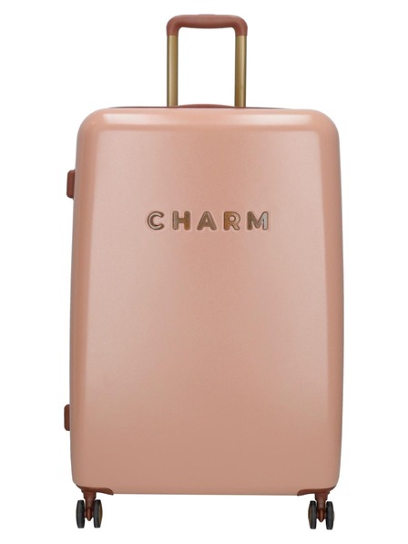 Charm London Utazási bőrönd Charm London Capetown L Pink