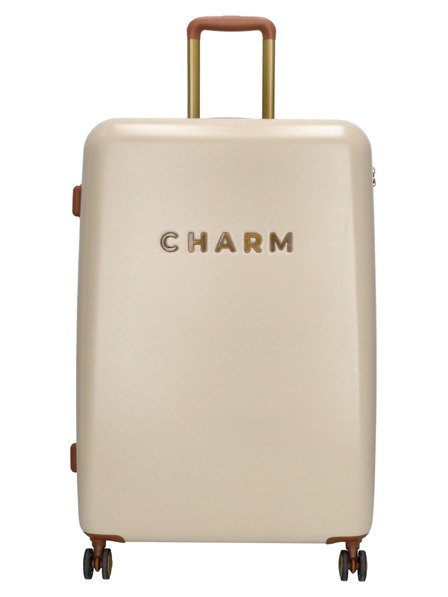 Charm London Utazási bőrönd Charm London Capetown L Beige