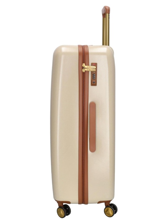 Charm London Utazási bőrönd Charm London Capetown L Beige