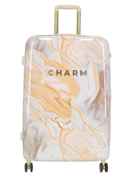 Charm London Utazási bőrönd Charm London 23169 L Cream