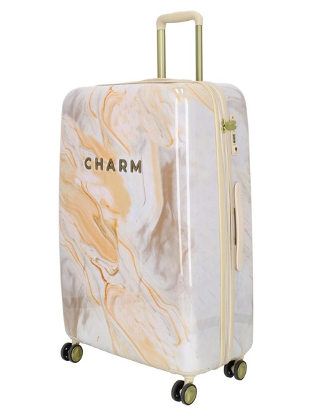 Charm London Utazási bőrönd Charm London 23169 L Cream