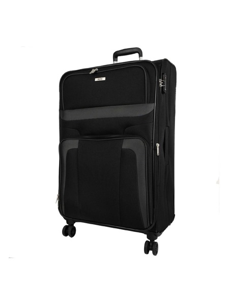 Skyline Utazási bőrönd Skyline Orlando 4w L Black