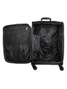Skyline Utazási bőrönd Skyline Orlando 4w L Black