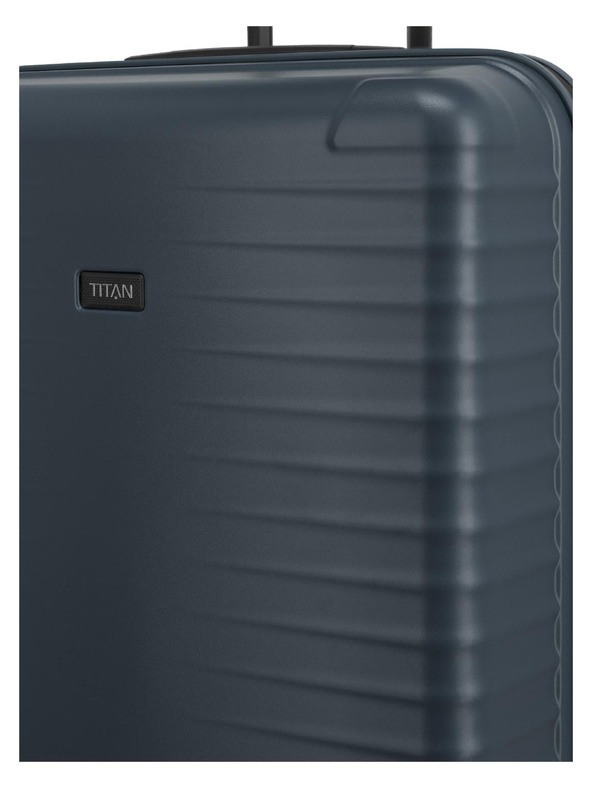 Titan Utazási bőrönd Titan Upgrade L Midnight blue
