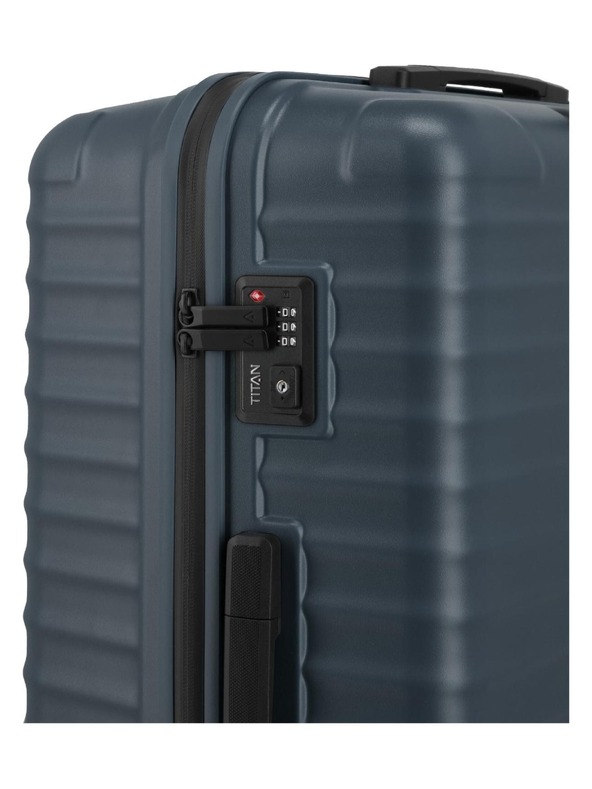 Titan Utazási bőrönd Titan Upgrade L Midnight blue