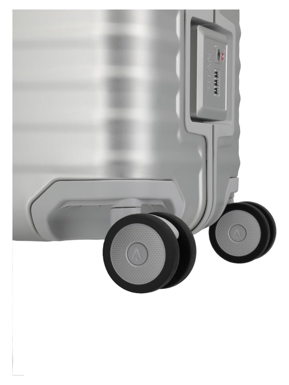 Titan Utazási bőrönd Titan Eternity L Silver