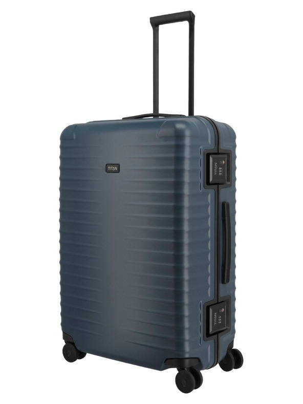 Titan Utazási bőrönd Titan Overseas L Midnight blue