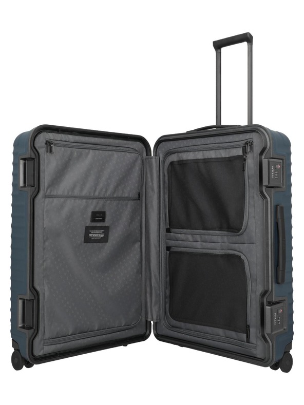 Titan Utazási bőrönd Titan Overseas L Midnight blue
