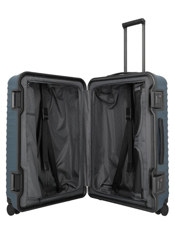 Titan Utazási bőrönd Titan Overseas L Midnight blue
