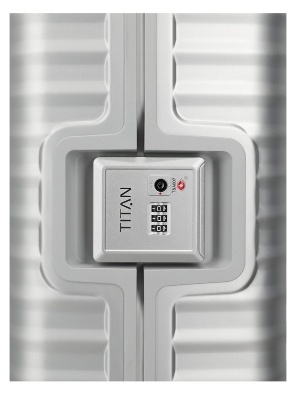 Titan Utazási bőrönd Titan Eternity S23 Silver