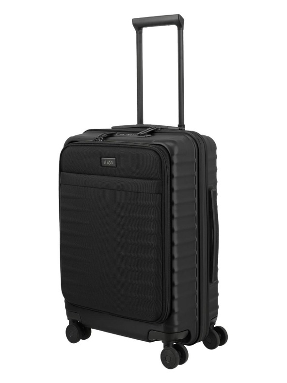 Titan Utazási bőrönd Titan Upgrade S23 Front pocket Nightshade black