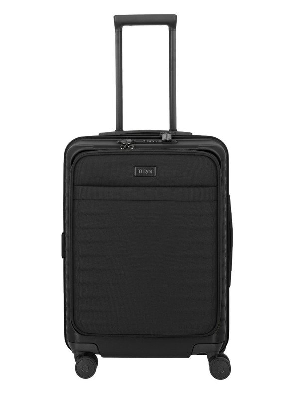 Titan Utazási bőrönd Titan Upgrade S23 Front pocket Nightshade black
