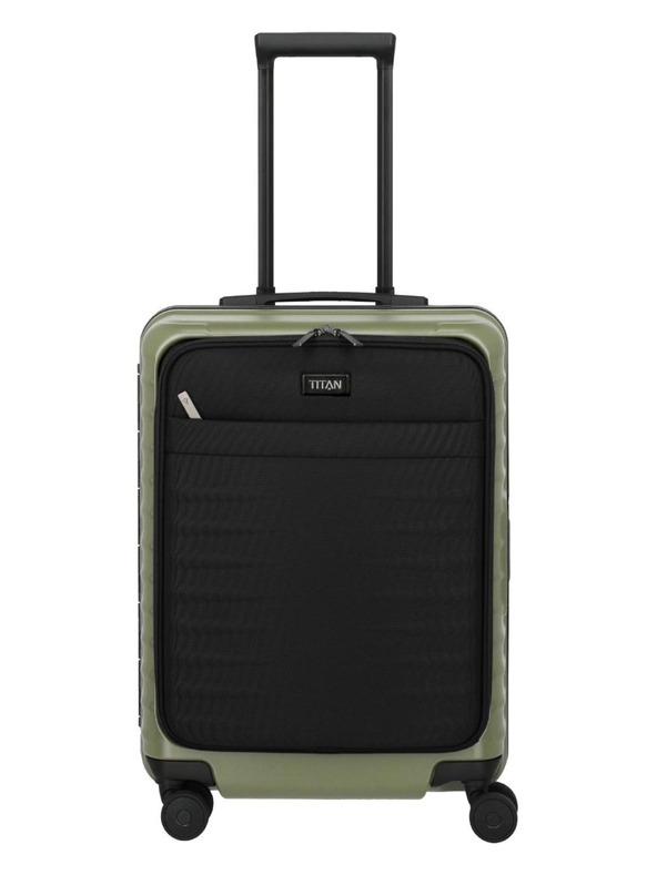 Titan Utazási bőrönd Titan Overseas S Front pocket Forest green