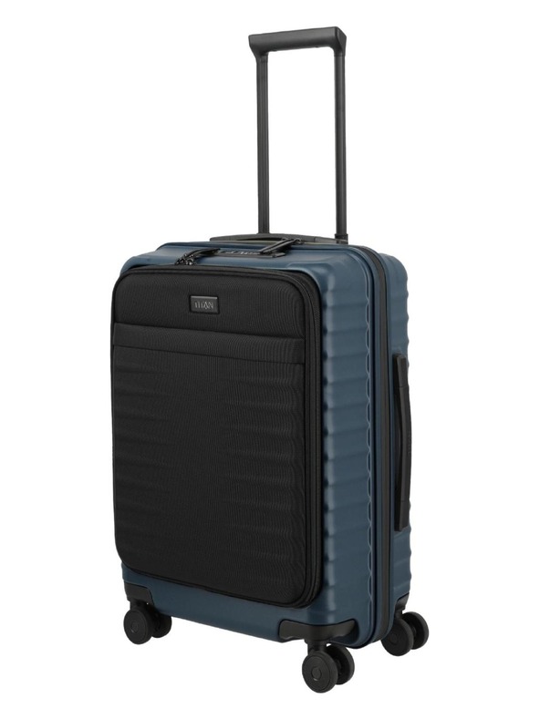 Titan Utazási bőrönd Titan Upgrade S23 Front pocket Midnight blue