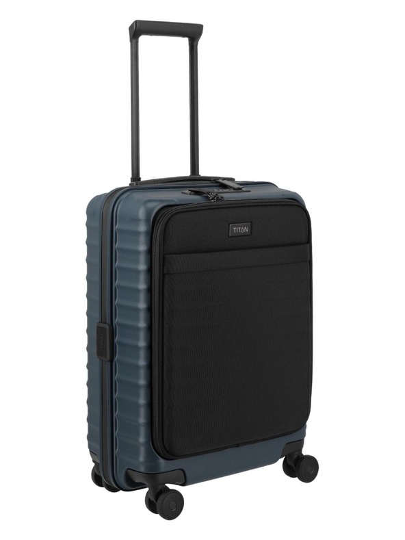 Titan Utazási bőrönd Titan Upgrade S23 Front pocket Midnight blue