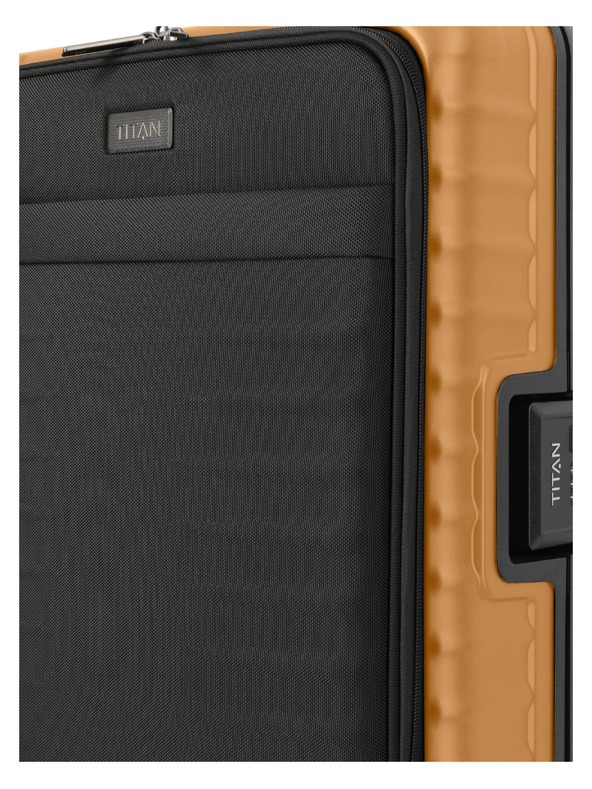 Titan Utazási bőrönd Titan Overseas S Front pocket Canyon bronze