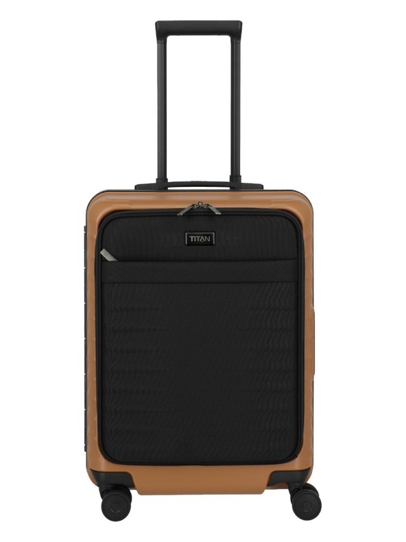 Titan Utazási bőrönd Titan Overseas S Front pocket Canyon bronze
