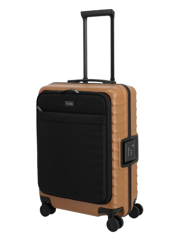 Titan Utazási bőrönd Titan Overseas S Front pocket Canyon bronze