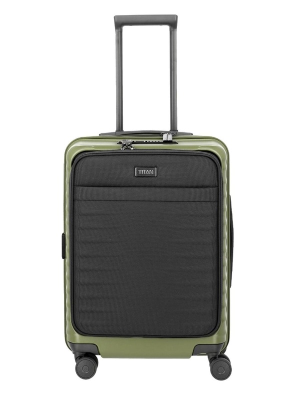 Titan Utazási bőrönd Titan Upgrade S23 Front pocket Forest green
