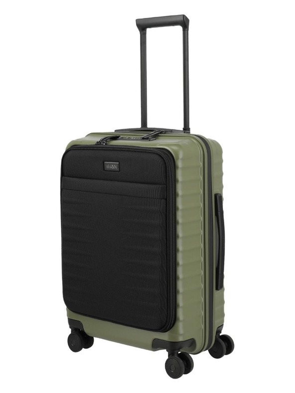 Titan Utazási bőrönd Titan Upgrade S23 Front pocket Forest green