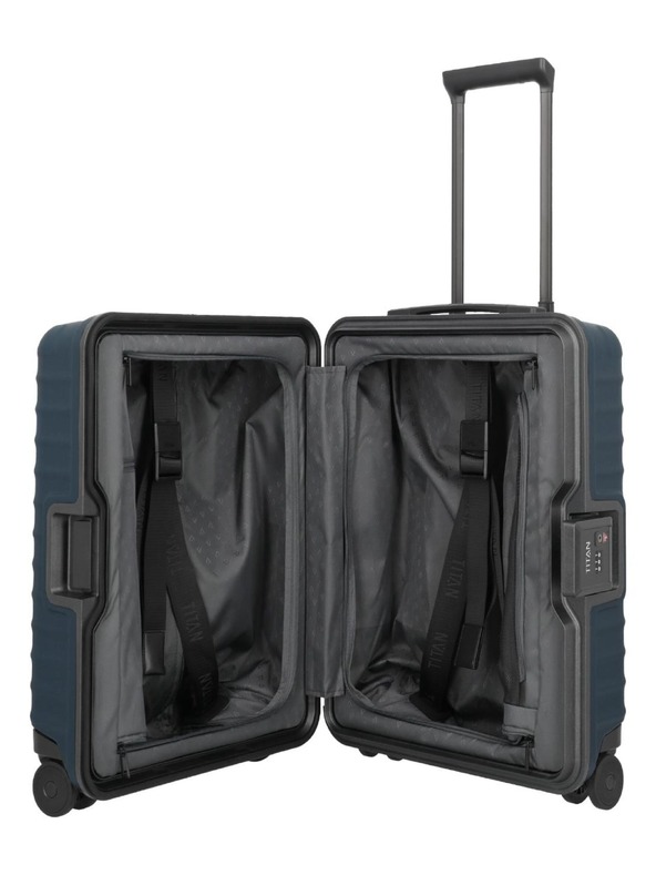 Titan Utazási bőrönd Titan Overseas S23 Midnight blue