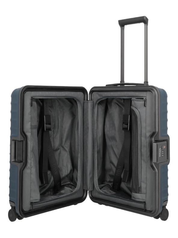 Titan Utazási bőrönd Titan Overseas S20 Midnight blue