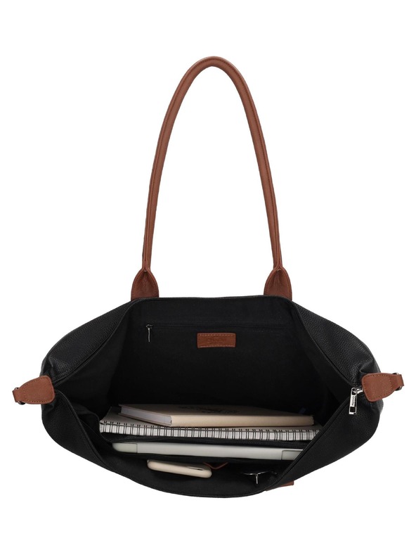Charm London Válltáska Charm London Buckingham 23816 Black Cognac