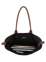 Charm London Válltáska Charm London Buckingham 23816 Black Cognac