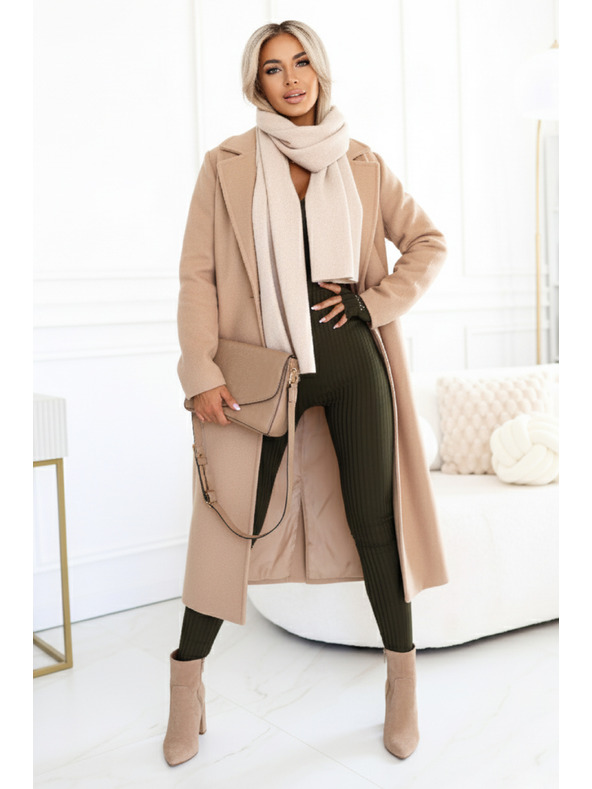 Kocula Kényelmes és elegáns bordázott női overál kivágással - khaki