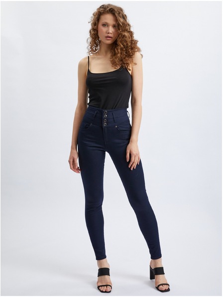 Orsay ORSAY sötétkék skinny fit női nadrág