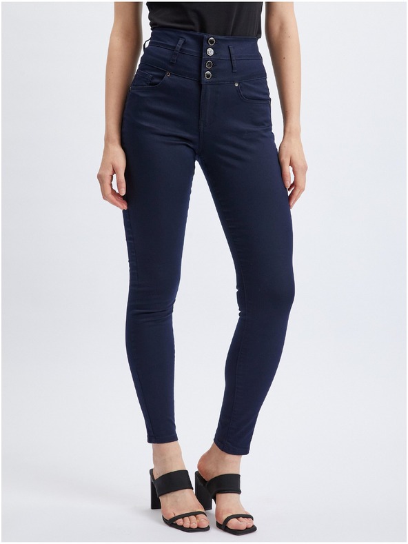 Orsay ORSAY sötétkék skinny fit női nadrág