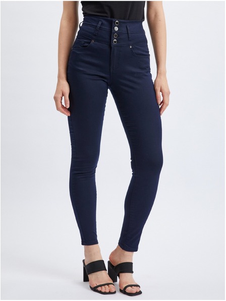 Orsay ORSAY sötétkék skinny fit női nadrág