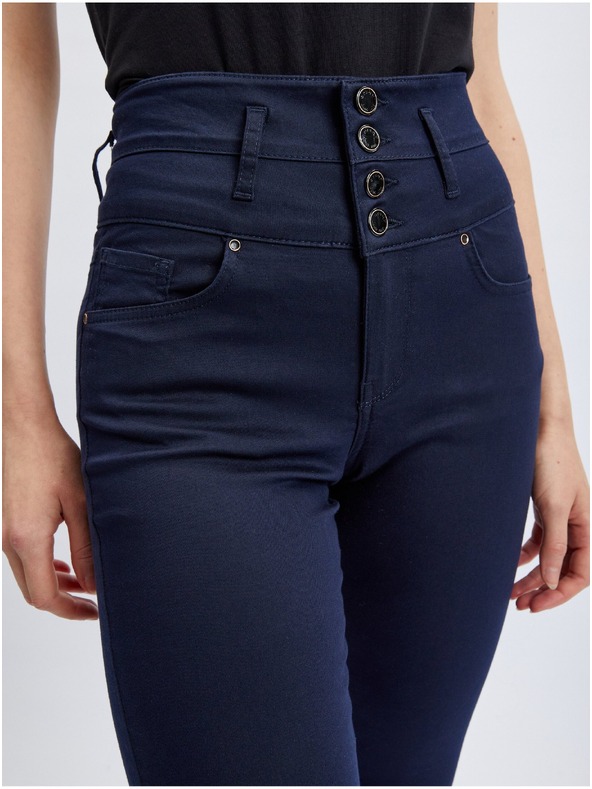 Orsay ORSAY sötétkék skinny fit női nadrág