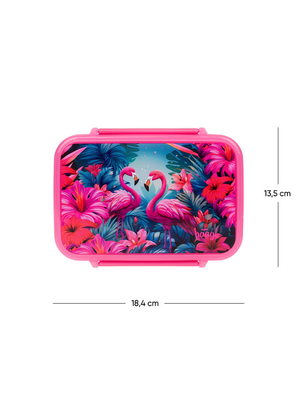 BAAGL  BAAGL Szendvicsdoboz rekeszekkel Flamingo