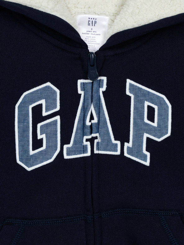 GAP Gyerek bélelt pulóver logóval GAP