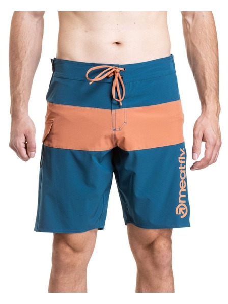 Meatfly Meatfly férfi fürdőnadrág Mitch Boardshorts 21" Super Teal / Sienna