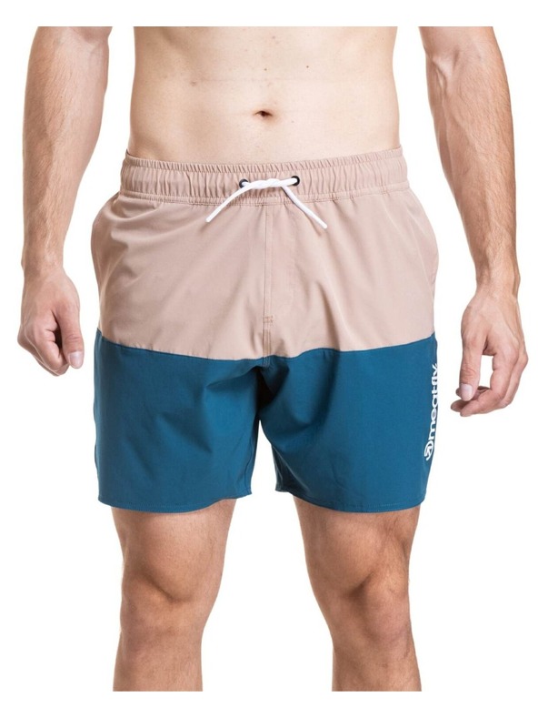 Meatfly Meatfly férfi fürdőnadrág Keith Boardshorts 17" Nougat / Super Teal