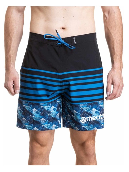 Meatfly Meatfly férfi fürdőnadrág Ernie Boardshorts 19" Blue Mountains / Stripes / Black