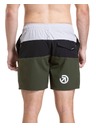 Meatfly Meatfly férfi fürdőnadrág Keith Boardshorts 17" Olive / Black / Quiet Gray