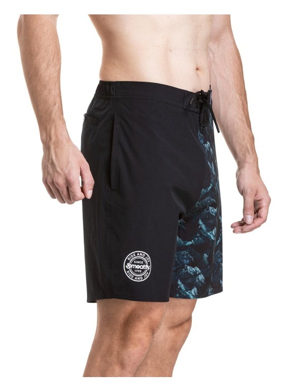 Meatfly Meatfly férfi fürdőnadrág Ernie Boardshorts 19" Green Mountains / Quiet Gray