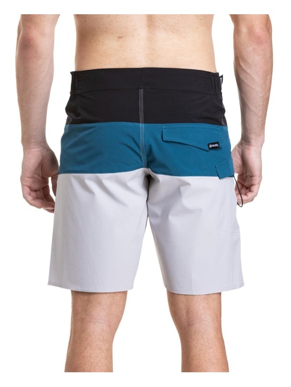 Meatfly Meatfly férfi fürdőnadrág Mitch Boardshorts 21" Black / Quiet Gray / Smoky