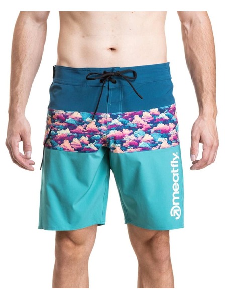 Meatfly Meatfly férfi fürdőnadrág Mitch Boardshorts 21" Clouds