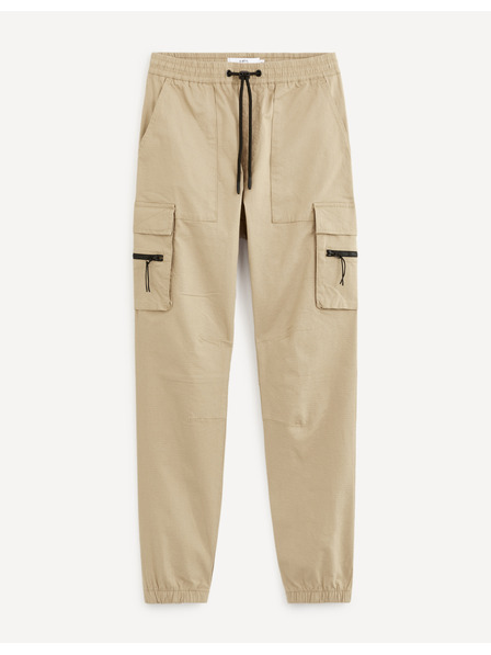 Celio Bézs színű férfi cargo nadrág Celio Dozip